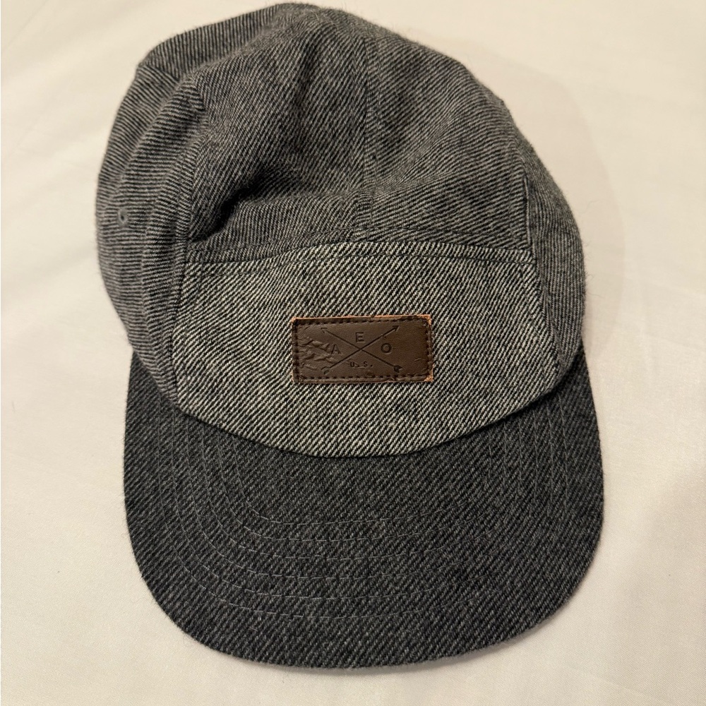 American Eagle Men’s Gray Camp Hat Adjustable Strap